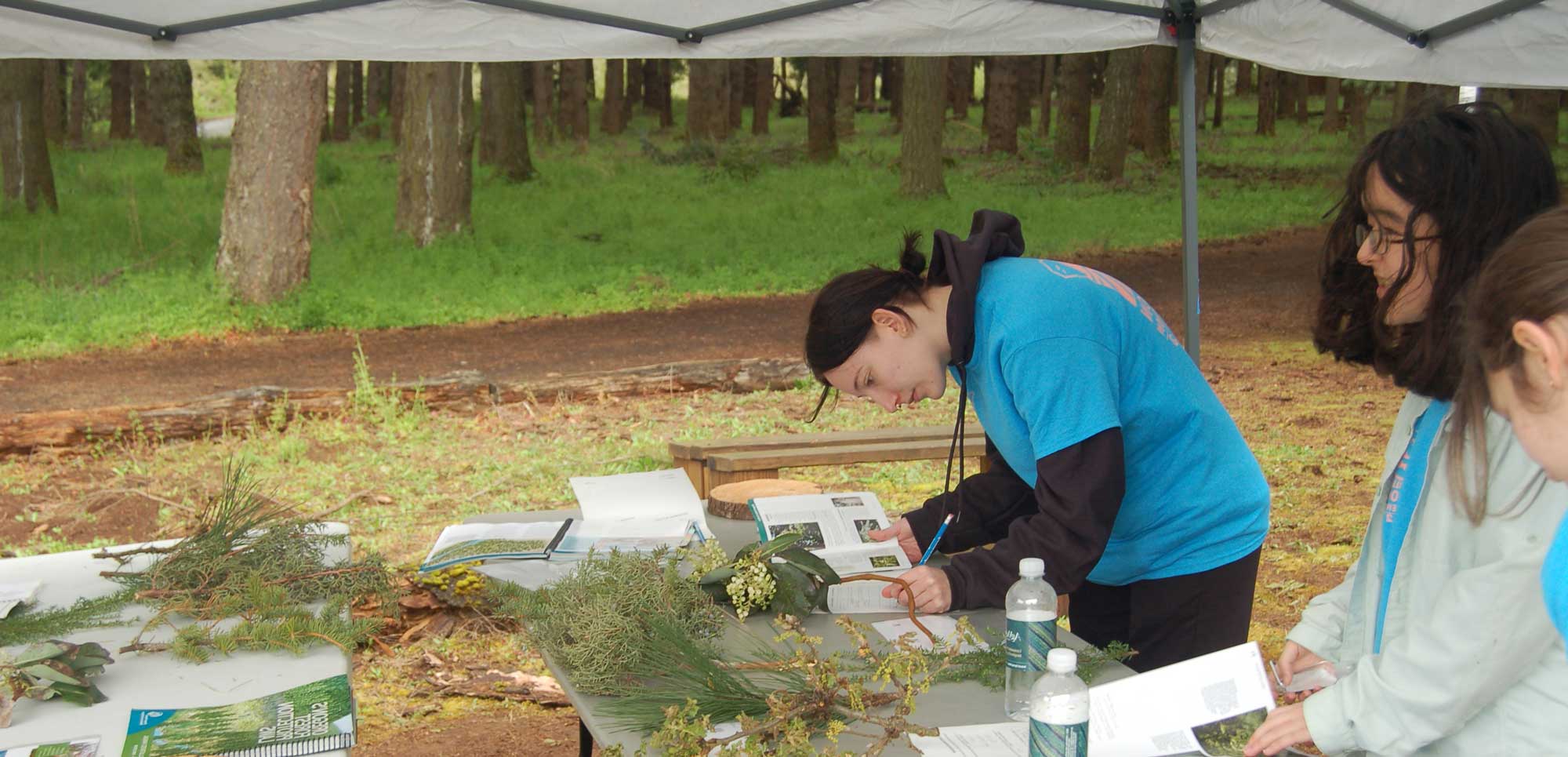 Envirothon competitor blue shirt