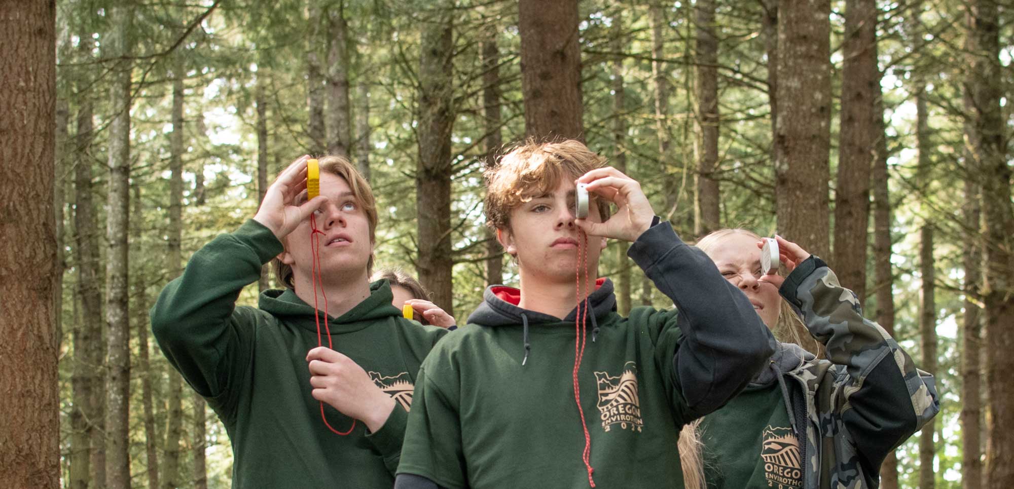 team uses clinometers