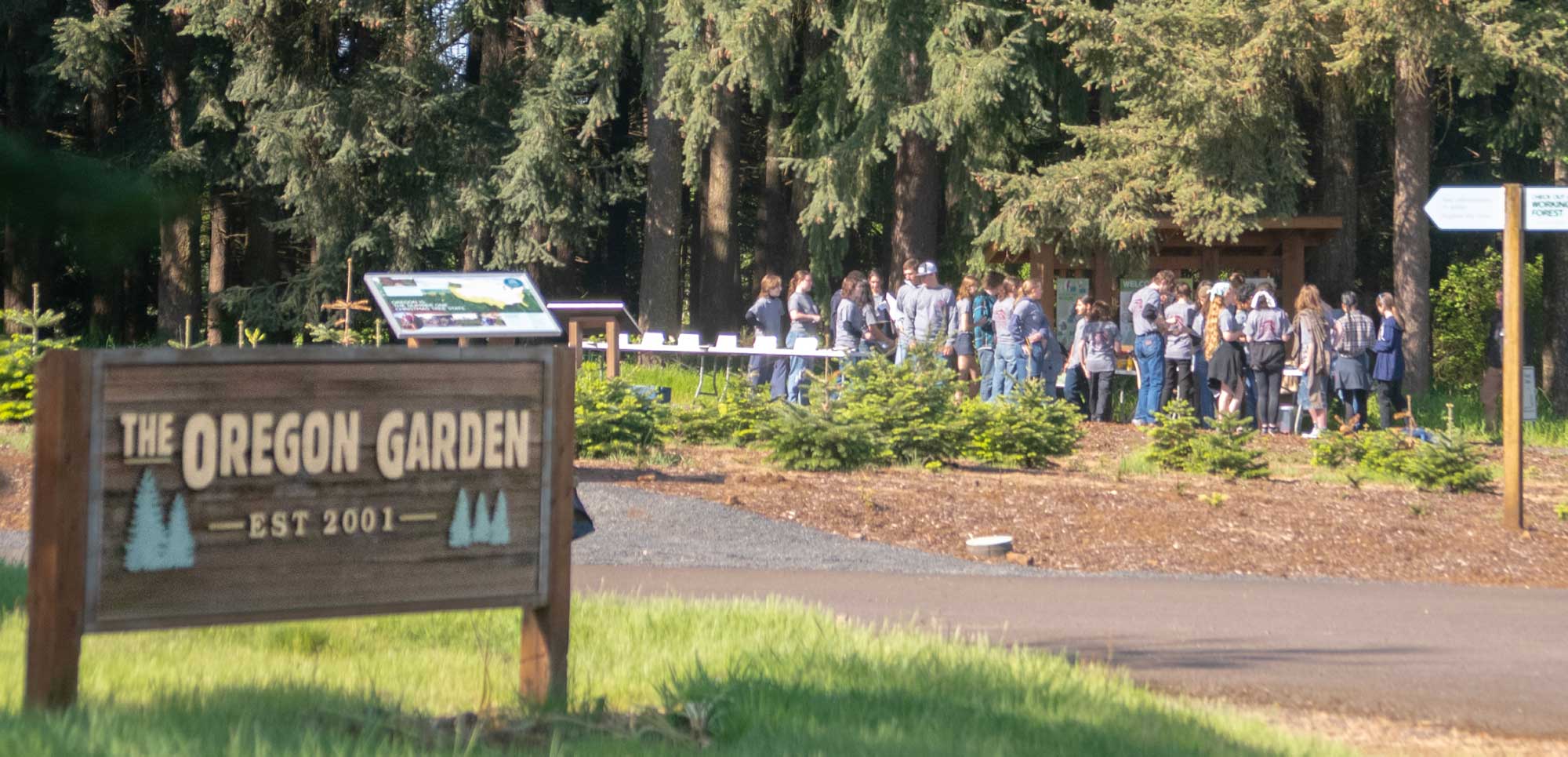 Oregon Garden sign at Envirothon